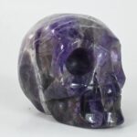 Exquisite Amethyst Stone Skull Sculpture for Unique Decor - Image 6