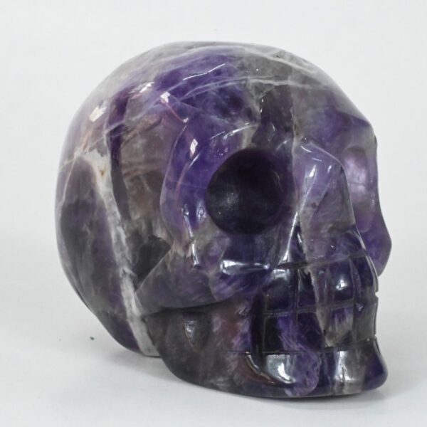 Exquisite Amethyst Stone Skull Sculpture for Unique Decor - Image 6