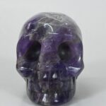 Exquisite Amethyst Stone Skull Sculpture for Unique Decor - Image 7