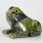 Unique Turquoise Stone Frog Sculpture for Art Lovers