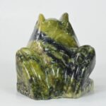 Unique Turquoise Stone Frog Sculpture for Art Lovers - Image 3