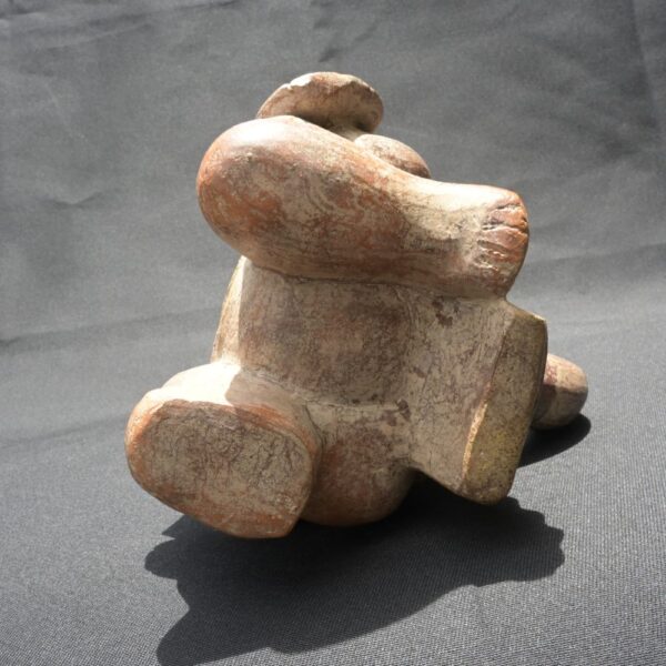 Pre-Columbian Moche Warrior Ceramic Bottle - Image 10