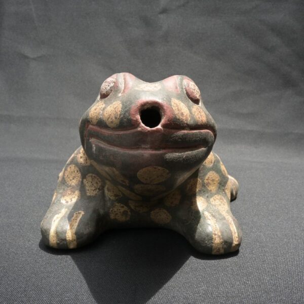 Pre-Columbian Tiahuanaco Ceramic Frog Vessel - Image 3