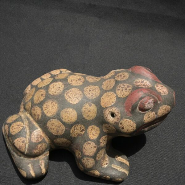 Pre-Columbian Tiahuanaco Ceramic Frog Vessel - Image 8