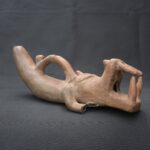 Precolumbian Moche Ceramic Whistle - Ancient Ritual Artifact - Imagen 2