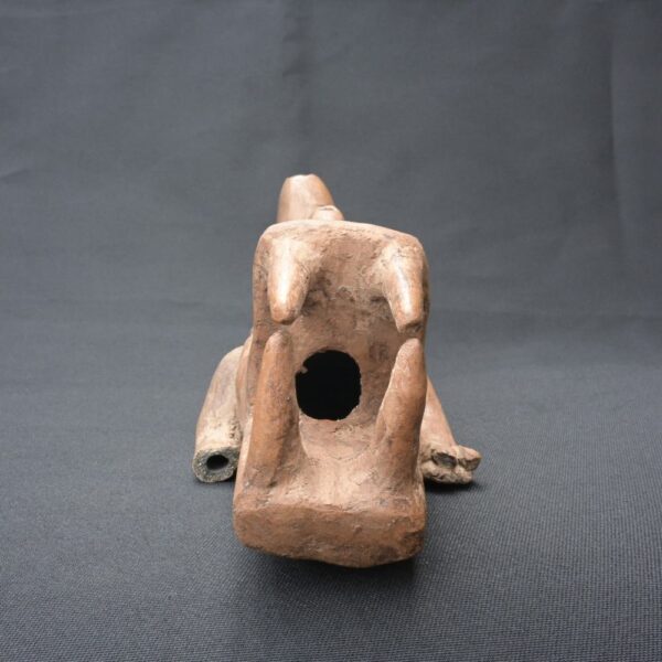 Precolumbian Moche Ceramic Whistle - Ancient Ritual Artifact - Image 3