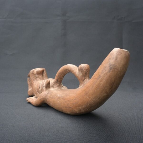 Precolumbian Moche Ceramic Whistle - Ancient Ritual Artifact - Image 6
