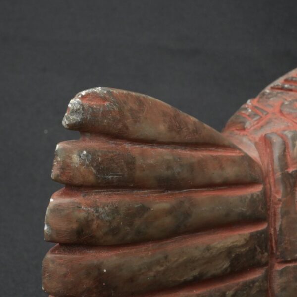 Pre-Columbian Chavin Stone Bottle - Carnivorous Fish Design - Image 16