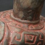 Pre-Columbian Chavin Stone Bottle - Carnivorous Fish Design - Imagen 17