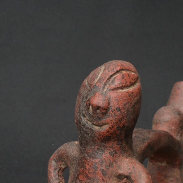Pre-Columbian Moche Ceramic Whistle with Human Figure - Image 12