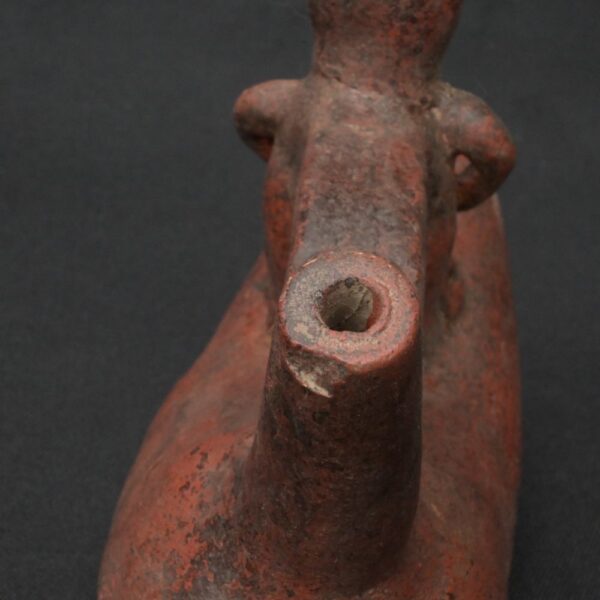 Pre-Columbian Moche Ceramic Whistle with Human Figure - Image 14