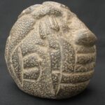 Pre-Columbian Moche Ceremonial Head Sculpture