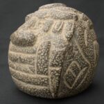 Pre-Columbian Moche Ceremonial Head Sculpture - Imagen 3