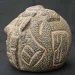 Pre-Columbian Moche Ceremonial Head Sculpture - Imagen 4