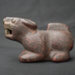 Pre-Columbian Tiahuanaco Ceramic Jaguar Figurine - Imagen 4