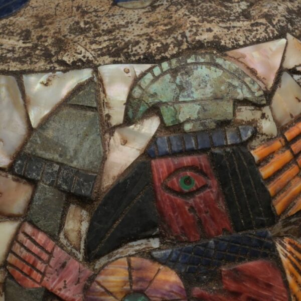 Precolumbian Moche Pututu with Gemstone Inlays - Image 15