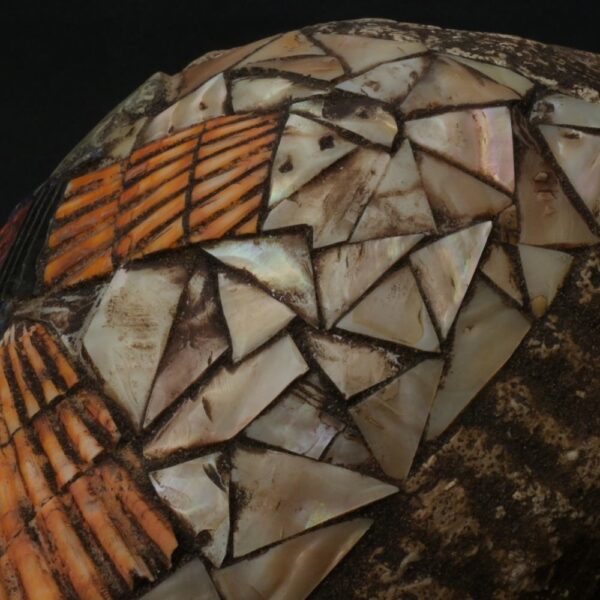 Precolumbian Moche Pututu with Gemstone Inlays - Image 17