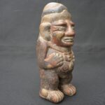 Tiahuanaco Pre-Columbian Ceramic Figurine with Human Form