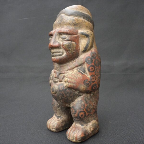 Tiahuanaco Pre-Columbian Ceramic Figurine with Human Form - Image 3