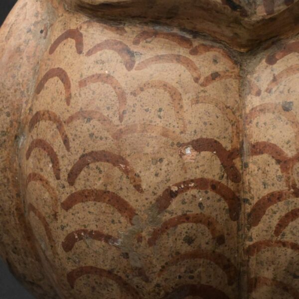 Precolumbian Moche Ceramic Owl Bottle Artifact - Image 15