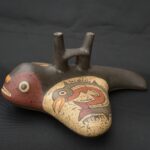 Pre-Columbian Nasca Manta Ray Ceramic Vessel