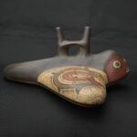 Pre-Columbian Nasca Manta Ray Ceramic Vessel - Imagen 6