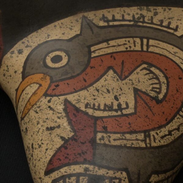 Pre-Columbian Nasca Manta Ray Ceramic Vessel - Image 13