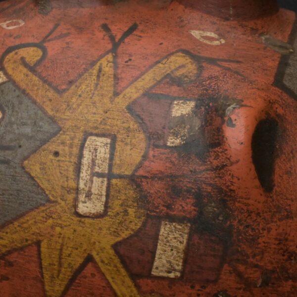 Pre-Columbian Nasca Ritual Ceramic Bottle with Animal Design - Image 15