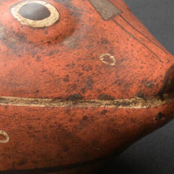 Pre-Columbian Nasca Ritual Ceramic Bottle with Animal Design - Image 16