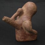 Pre-Columbian Moche Human Form Ceramic Whistle - Imagen 5