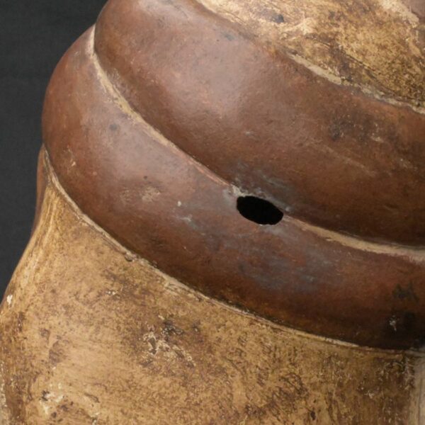 Pre-Columbian Moche Ritual Ceramic Bottle with Face - Image 17