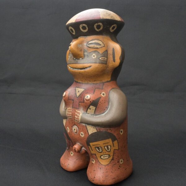Exquisite Pre-Columbian Nasca Ceramic Human Figure - Image 2