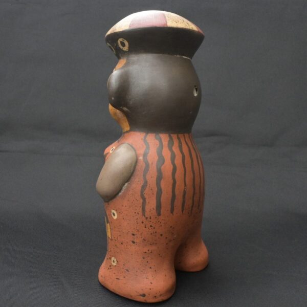 Exquisite Pre-Columbian Nasca Ceramic Human Figure - Image 4