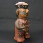 Exquisite Pre-Columbian Nasca Ceramic Human Figure - Imagen 8