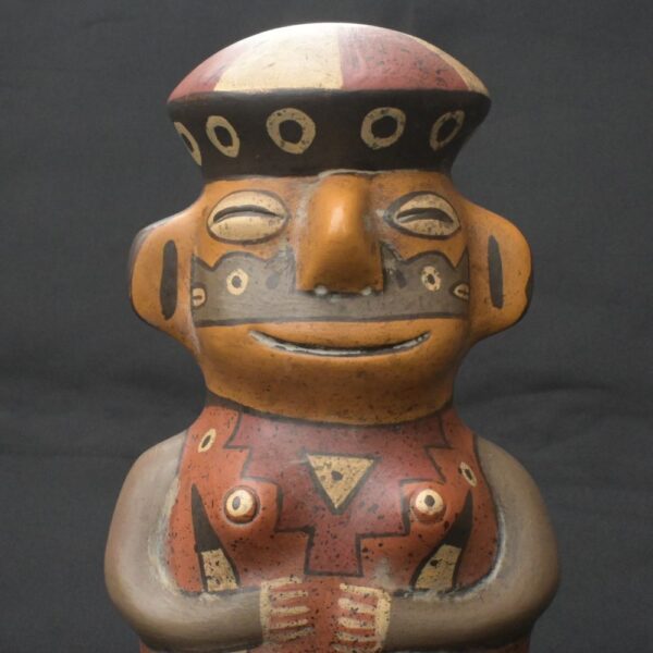 Exquisite Pre-Columbian Nasca Ceramic Human Figure - Image 11