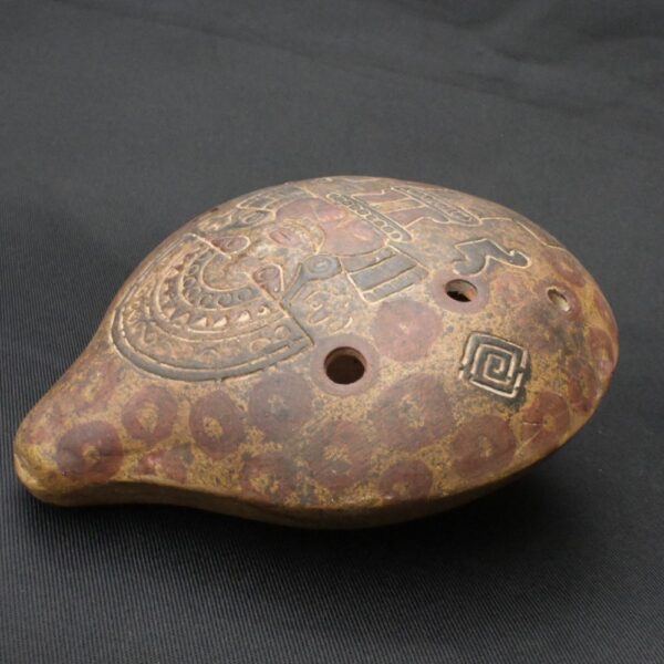 Pre-Columbian Inca Ceramic Whistle with Tumi Motif - Image 7