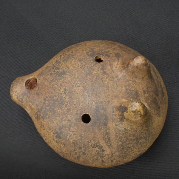 Pre-Columbian Inca Ceramic Whistle with Tumi Motif - Image 8