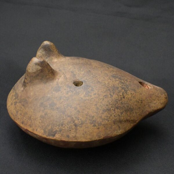Pre-Columbian Inca Ceramic Whistle with Tumi Motif - Image 11
