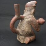 Authentic Pre-Columbian Moche Warrior Ceramic Figurine - Imagen 7