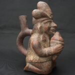Pre-Columbian Moche Warrior Priest Ceramic Artifact