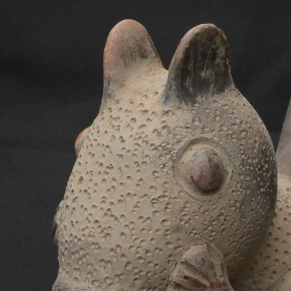 Pre-Columbian Lambayeque Rodent Ceramic Whistle Artifact - Image 12