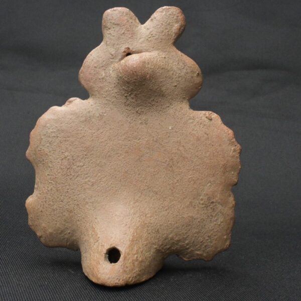Moche Pre-Columbian Ceramic Whistle with Warrior Design - Image 4