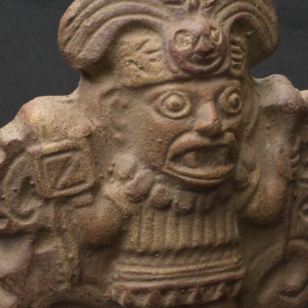 Moche Pre-Columbian Ceramic Whistle with Warrior Design - Image 9