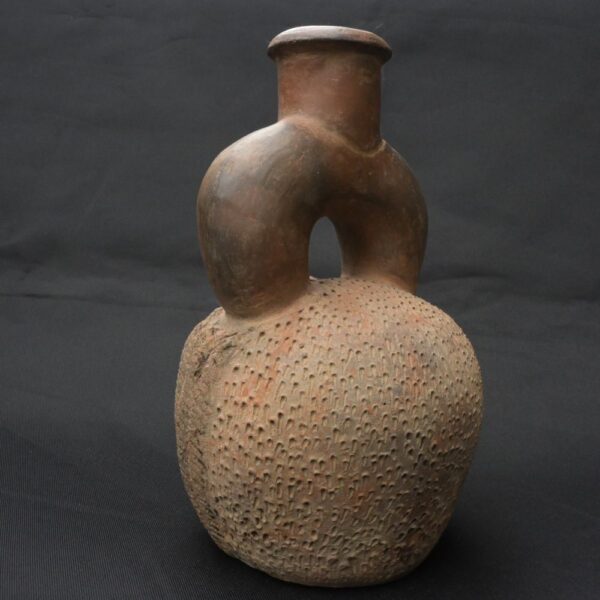 Pre-Columbian Chavin Ritual Ceramic Bottle - Image 4