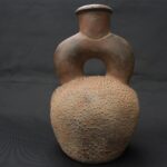 Pre-Columbian Chavin Ritual Ceramic Bottle - Imagen 5