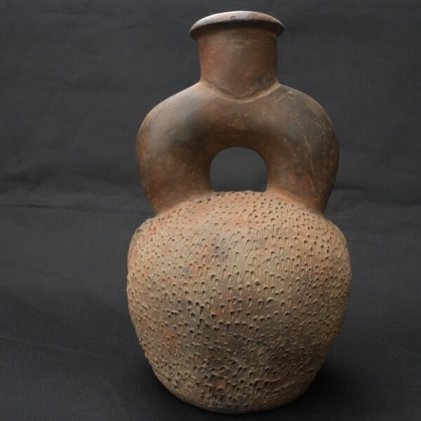 Pre-Columbian Chavin Ritual Ceramic Bottle - Image 5