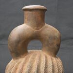Pre-Columbian Chavin Ritual Ceramic Bottle - Imagen 11