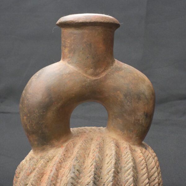 Pre-Columbian Chavin Ritual Ceramic Bottle - Image 11