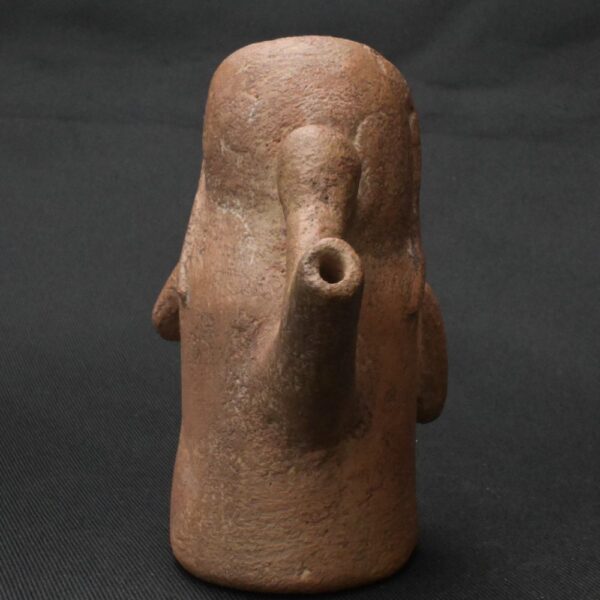Pre-Columbian Moche Ceramic Whistle with Human Figure - Image 4