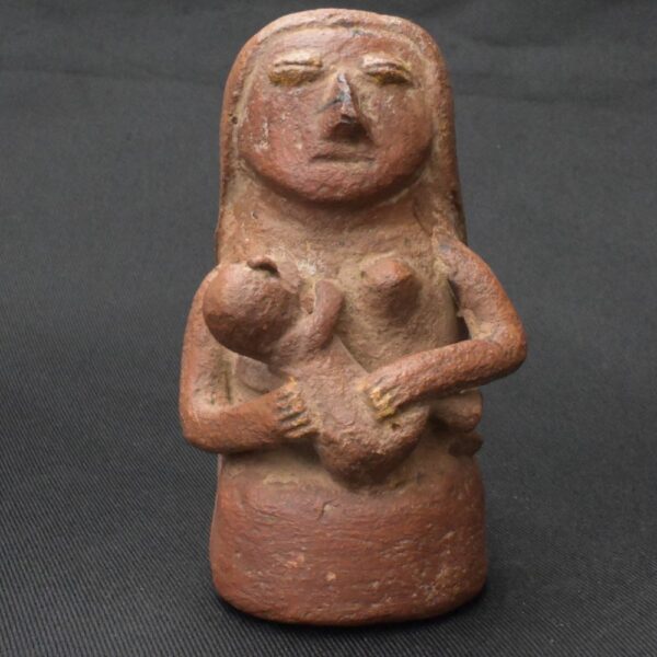Pre-Columbian Moche Ceramic Whistle with Human Figure - Image 8